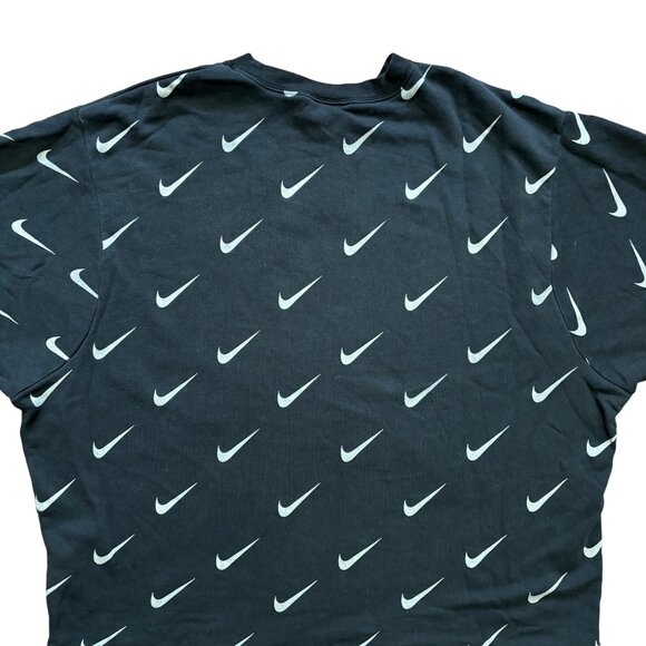 NIKE Rally Metallic Swoosh Crewneck Sweatshirt Dolman sleeve Oversized SZ XL - Picture 6 of 12